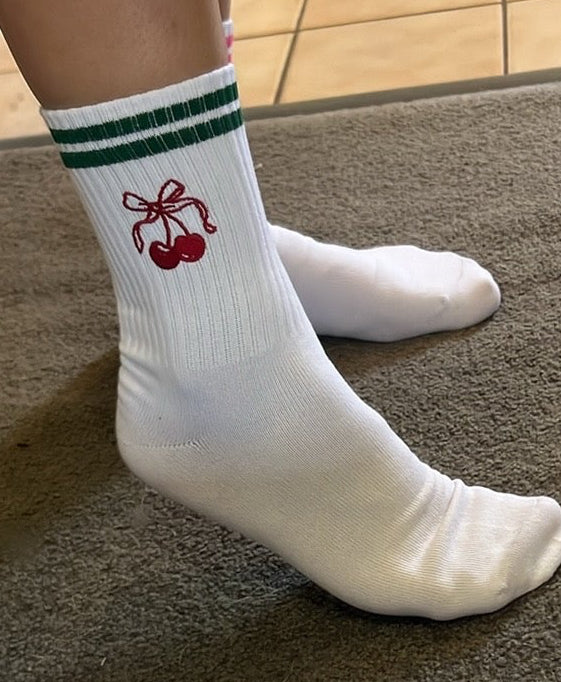 Cherry Crew Socks