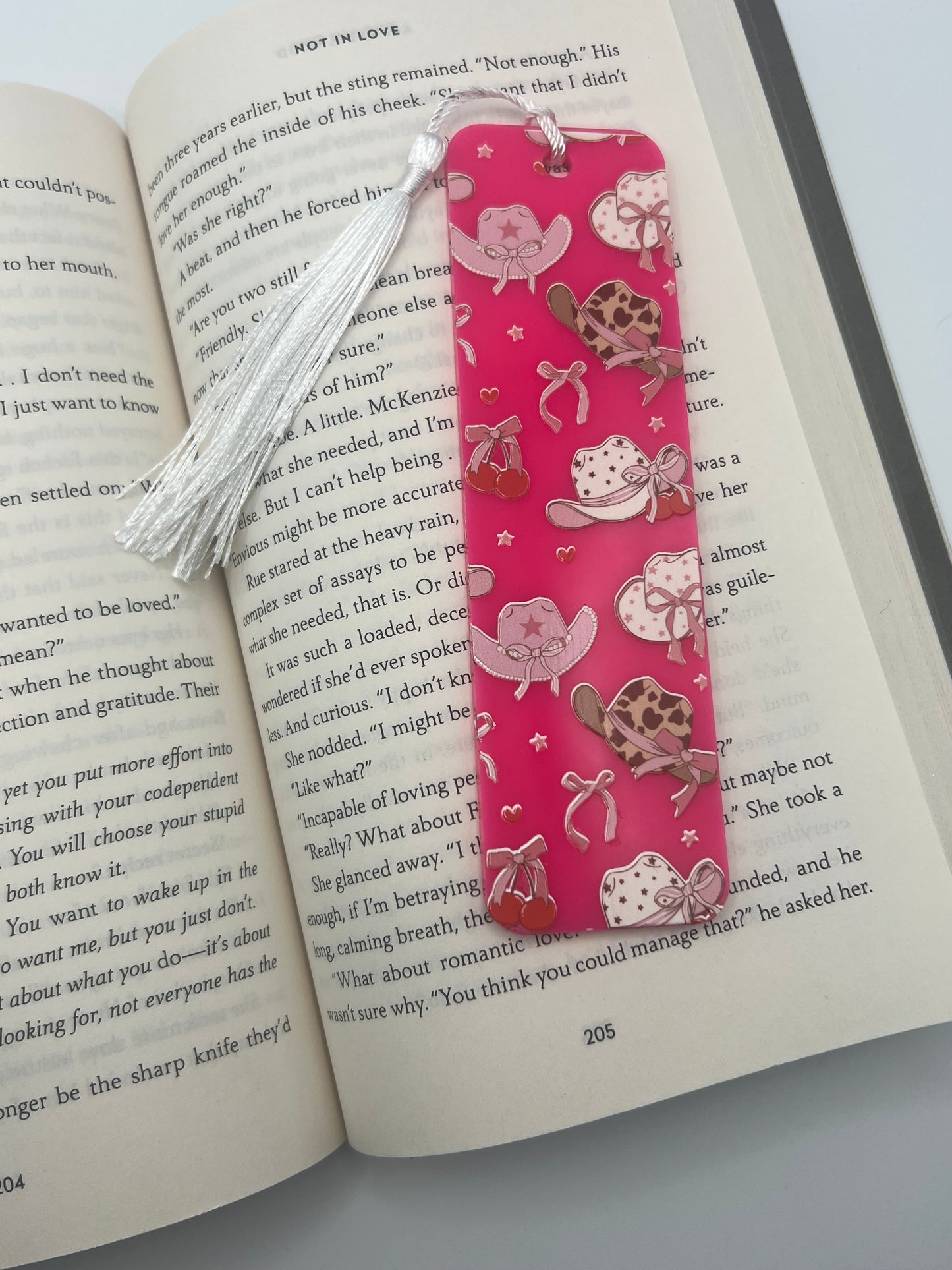 Cowgirl Bookmark Pink or Purple
