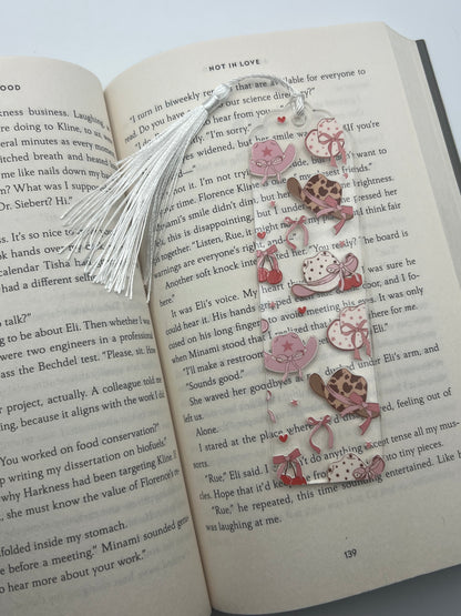 Cowgirl Bookmark Clear