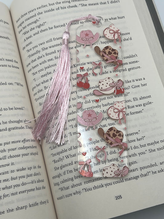 Cowgirl Bookmark Clear
