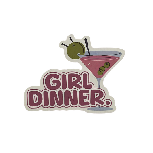 Girl Dinner Sticker